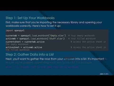 How to Write openpyxl Rows Stored in a List to a New Excel File
