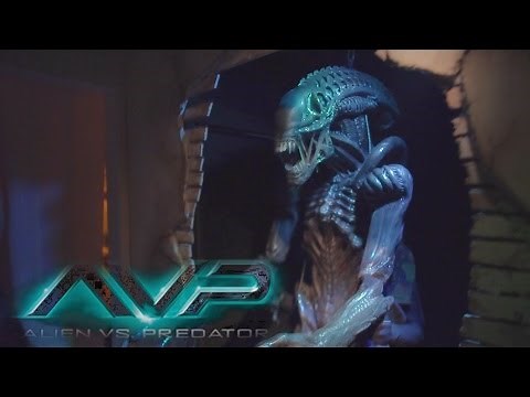 Alien vs Predator (COLOR!!) Halloween Horror Nights 2014 Universal Studios Hollywood