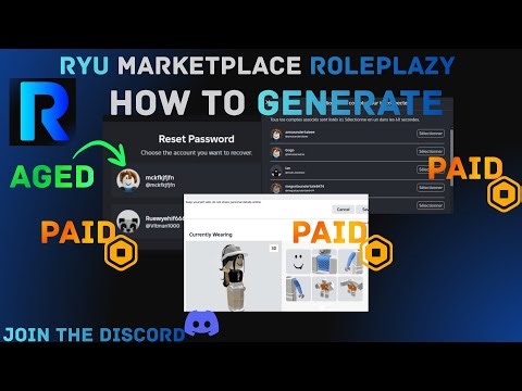 Ryu Roblox Account Generator Free & Paid Discord Server
