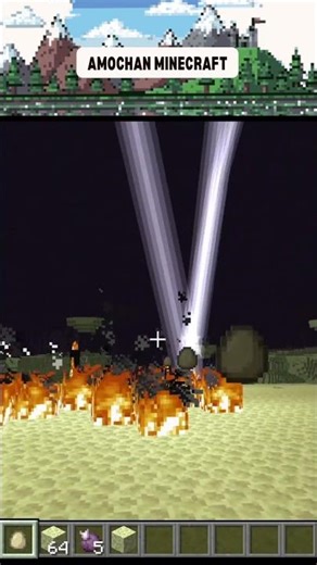 Egg Strike in the End: Python Lightning vs Endermen #minecraft #shorts #nocommentary