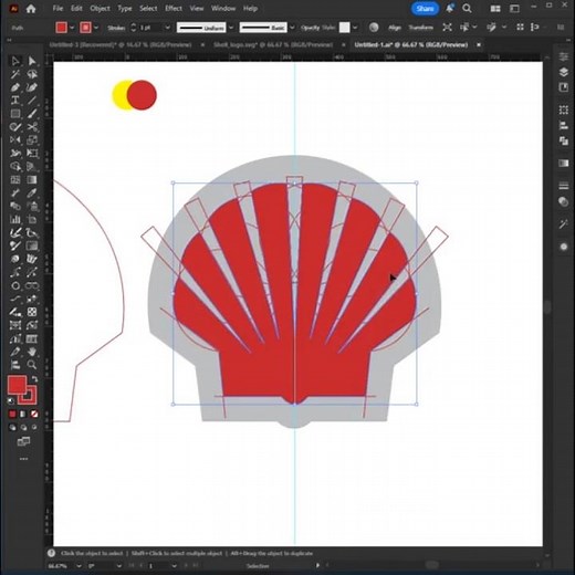 Adobe Illustrator 2025 Tips How To Make Shell Logo Vector Design shell oilers ca tutoriales Design