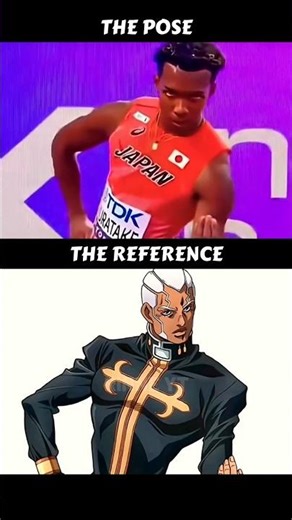 When you're an ELITE ATHLETE but also an ANIME FAN #olympics #AnimePoses #JoJo #anime #animeshorts