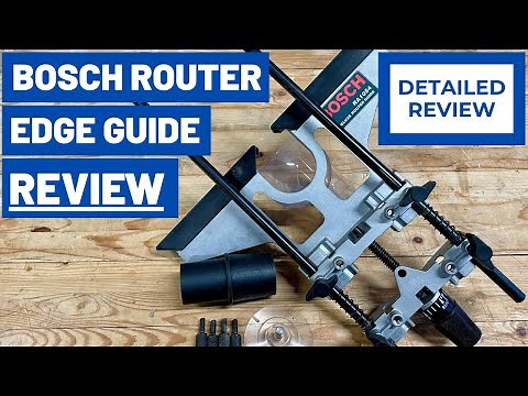 Bosch Router Edge Guide Review (RA1054) - w/ Circle Guide - DETAILED REVIEW