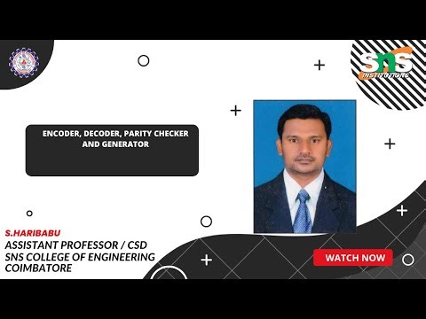 Encoder decoder | Digital Circuit | SNS Institutions