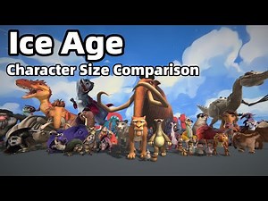 Ice Age Character Size Comparison | From Smallest to Largest【Remastered】