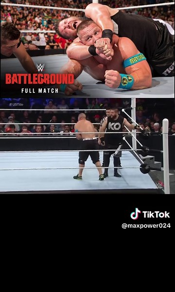 WWE Battleground on July 19, 2015, John Cena vs Kevin Owens United States Championship #wwe #wwetiktok #videoviral #johncena #kevinowens Part 1 @WWE @John Cena