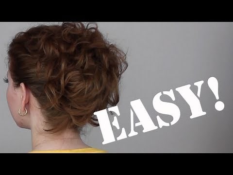 Hair Tutorial: A Quick, Easy and Messy Updo for Curly Hair