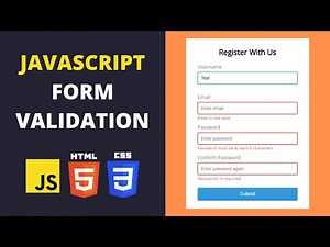 JavaScript Form Validation - JavaScript Beginner Projects