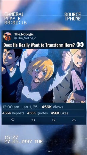 One Bite Away from Becoming the Colossal Titan☠️