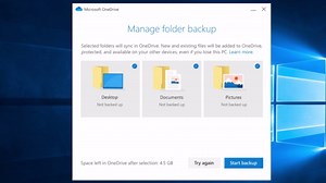 OneDrive を使用してフォルダーをバックアップする