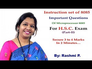 HSC Board Problems Microprocessor 8085 (Part-2) || Lecture 16 ||Easy to score 3 to 4 Marks in 2 mins