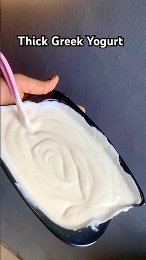 2-Ingredient Thick & Creamy GREEK YOGURT | BEST Easy Homemade Greek Yogurt Recipe with Powdered Milk