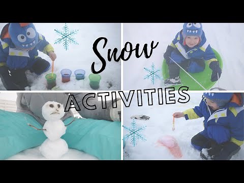 4 Outdoor Snow Activities | DIY Winter Activities for Kids