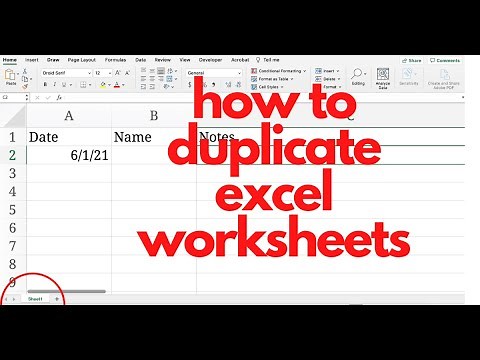 How To Create Duplicate Worksheets In Excel
