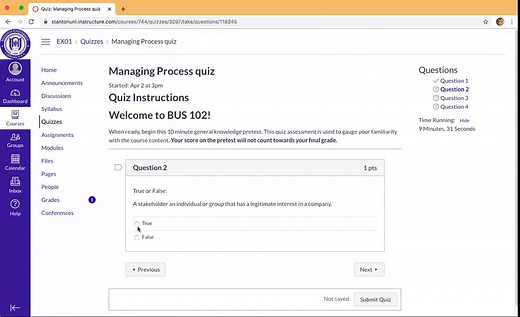 Canvas Tutorial for Students