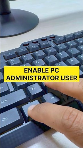 How to enable admin account on windows PC! #pctipsandtricks #windows11 #shorts