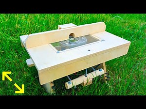 Mini Router Table (+ Lift) out of an Old Monitor | Free Plans
