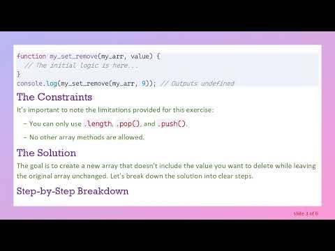 How to Delete an Item from an Array in JavaScript