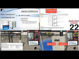Delta PLC PID Control Tutorial | Water Tank Automation in Factory I/O | Lesson 22
