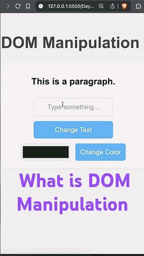 DOM Manipulation in 1 Minute: Quick JavaScript Trick for Beginners #bitcoders #frontenddev #jsdev
