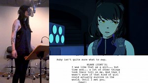From the script, to the booth, to the screen, we love this moment between Blake and Ruby. 🖤 | RWBY