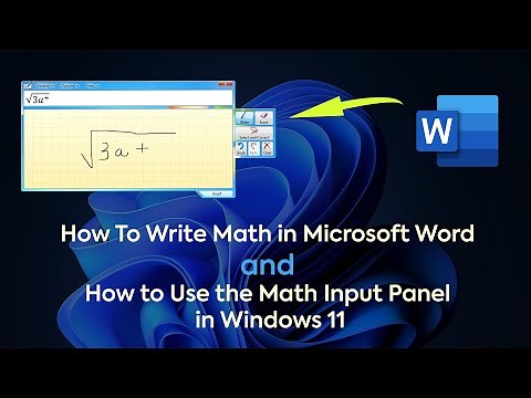 How To Write Math in Microsoft Word and How to Use the Math Input Panel in Windows 11