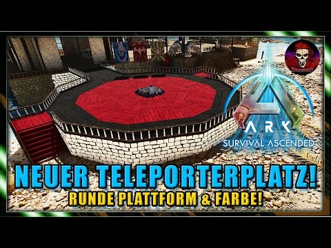 ARK Survival Ascended The Island | #48 | Teleporterplatz! Base-Erweiterung & Farbe | Deutsch