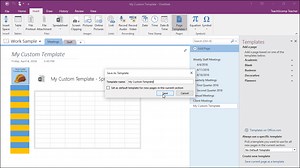 Create a Template in OneNote - Tutorial - TeachUcomp, Inc.