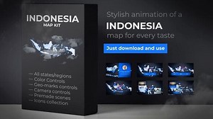 Videohive Indonesia Map - Republic of Indonesia Map Kit - 24743374 AEdownload.com