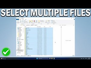 How To Select Multiple Files or All Files in Windows Laptop or PC