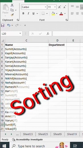 How to Sort Data in Different Columns in Excel and Other Tools