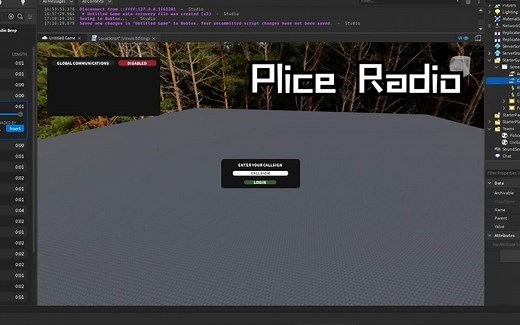 如何制作Police Radio Gui在Roblox Stuidio中[搬运]