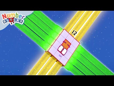 Numberblocks - Twelve, Ride the Rays & more! | Learn to Count | Maths Cartoons for Kids