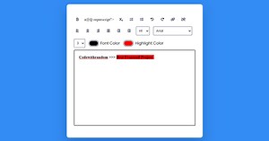 Rich Text Editor using HTML, CSS & JavaScript (Source Code)