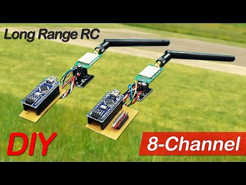 Making a Long Range Remote Control. DIY 1 to 8-Channel Arduino RC PART-1