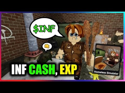 [💰INF] Homeless Simulator Script - INFINITE CASH, LEVEL