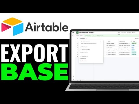 How To Export Airtable Base 2025 (Step-by-Step)