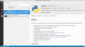 Using extensions in Visual Studio Code