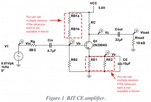 Darlington amplifier ac analysis in multisim