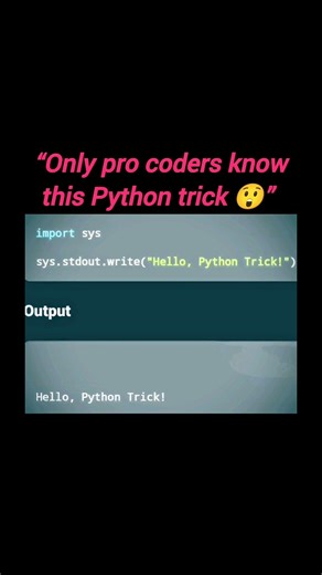 Print Without print() Function 😲🐍 | Python Shorts💯💥#python #pythontricks #youtubeshorts #shorts #yt