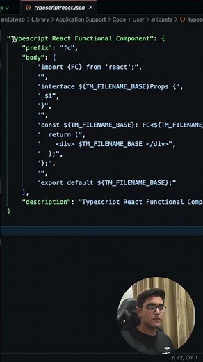 Create custom code snippets in vscode #vscode #coding #code #programming