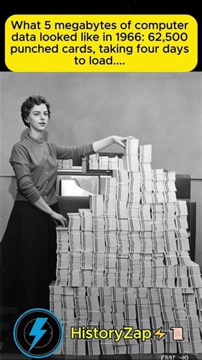 💾 When 5MB Required 62,500 Punch Cards: Computing in 1966