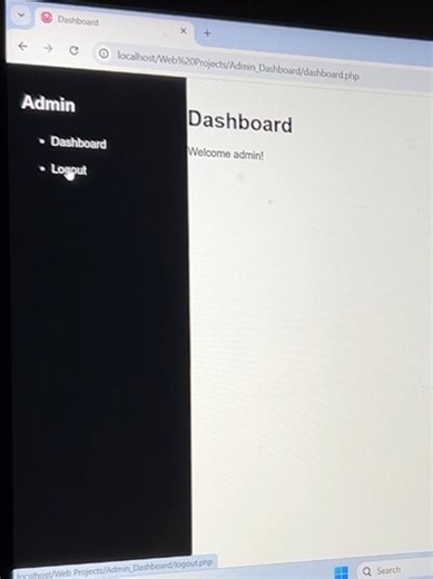 Create an Admin Dashboard with PHP MySQL