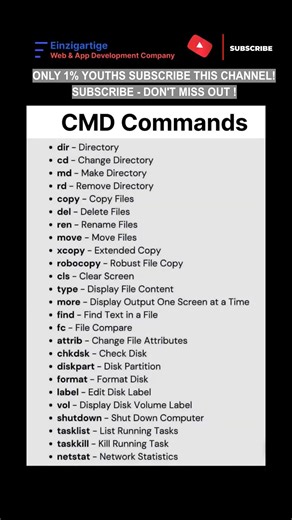 Subscribe 👍 Like ❤️ | Must-Know CMD Commands in Windows #shortsvideo #shrots #viral