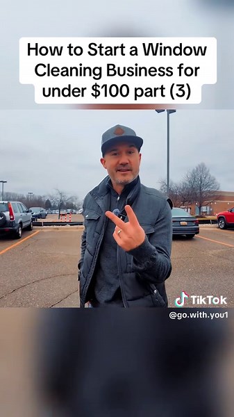 How to Start a Window Cleaning Business for under $100 part (3) #fyp #business #window