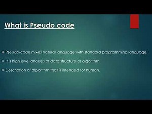 PSEUDO CODE EASY EXPLAINED (IN HINDI)