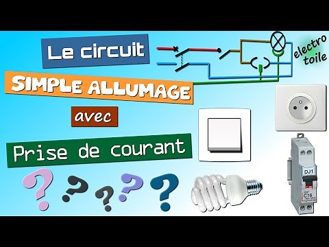 Schéma interactif du simple allumage avec prise de courant commandée