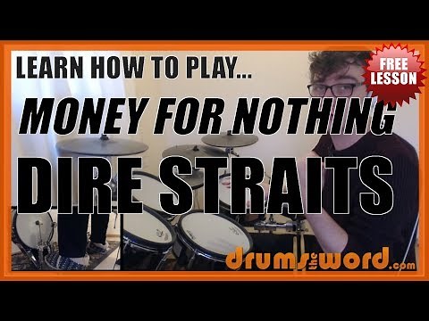 ★ Money For Nothing (Dire Straits) ★ FREE Video Drum Lesson | How To Play SOLO (Terry Williams)