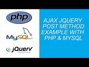 jQuery ajax POST Example with php and mysql