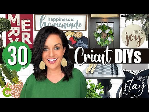 30 MIND BLOWING DIY Projects You Can Make w/ a CRICUT!